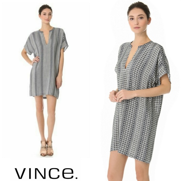 Vince Dresses & Skirts - Vince Aztec Print Tunic Dress Sz L